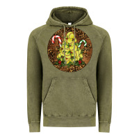 Vintage Olive Softball Leopard  Christmas Vintage Hoodie - RanaPortraitStore
