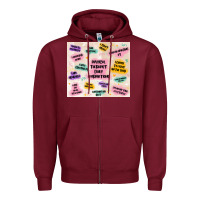 Burgundy physical therapist daily affirmations Zipper Hoodie - MaliasSmallBusiness