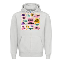 Dove Grey physical therapist daily affirmations Zipper Hoodie - MaliasSmallBusiness