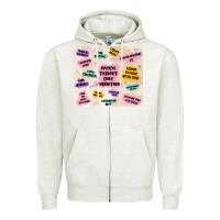 Oatmeal Heather physical therapist daily affirmations Zipper Hoodie - MaliasSmallBusiness