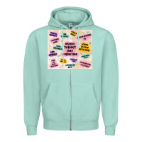 Seafoam physical therapist daily affirmations Zipper Hoodie - MaliasSmallBusiness