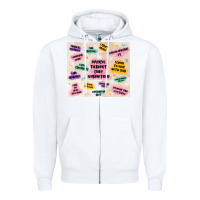 White physical therapist daily affirmations Zipper Hoodie - MaliasSmallBusiness