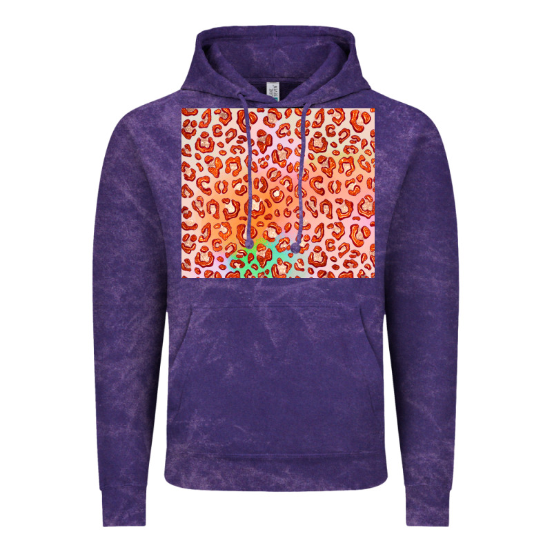 Orange Leopard Glitter Vintage Hoodie by JahusDesignShop | Teevron