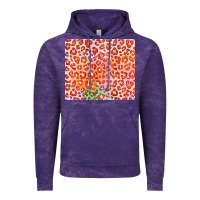 Cloud Purple orange leopard glitter Vintage Hoodie - JahusDesignShop