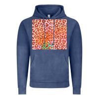 Vintage Denim orange leopard glitter Vintage Hoodie - JahusDesignShop