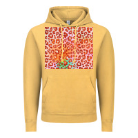 Vintage Mustard orange leopard glitter Vintage Hoodie - JahusDesignShop