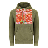 Vintage Olive orange leopard glitter Vintage Hoodie - JahusDesignShop