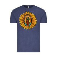 Vintage Denim our lady of guadalupe sunflower Vintage Tee - JahusDesignShop