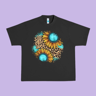 Gemstone Leopard Patch Urban Heavy Tee Designed By Jahusdesignshop