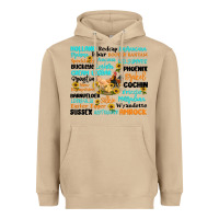 Mushroom chicken typography Heavyweight Hoodie - Artiststas