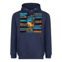Navy chicken typography Heavyweight Hoodie - Artiststas