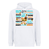 White chicken typography Heavyweight Hoodie - Artiststas