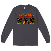 Smoke American Flag Firefighter Dad Long Sleeve Tee - LillyAllenDesigns