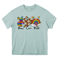 Arona peace love pride Heavy Core Tee - texasbilliewilder