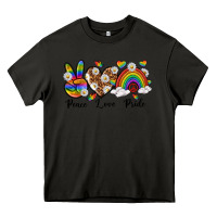 Asphalt peace love pride Heavy Core Tee - texasbilliewilder