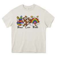 Peace Love Pride Heavy Core Tee | Teevron