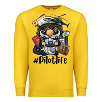 Lemon pilot life gnome Premium Sweatshirt - BarkalooDesign