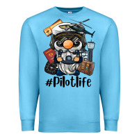 Ocean Blue pilot life gnome Premium Sweatshirt - BarkalooDesign