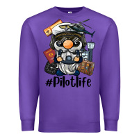 Purple pilot life gnome Premium Sweatshirt - BarkalooDesign