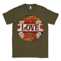 Army Green hello love bug ladybug ornament Classic Tee - BarkalooDesign