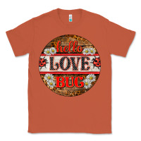 Copper hello love bug ladybug ornament Classic Tee - BarkalooDesign