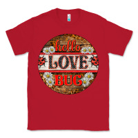 Red hello love bug ladybug ornament Classic Tee - BarkalooDesign
