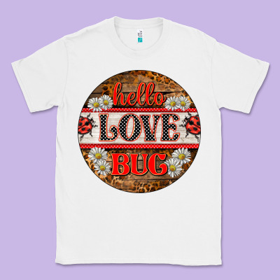Hello Love Bug Ladybug Ornament Classic Tee Designed By Barkaloodesign