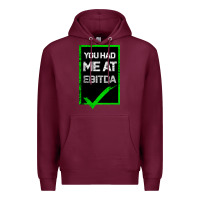 Burgundy You Had Me At Ebitda Premium Hoodie - Bettercallsaul