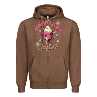 Chestnut mama needs coffee Zipper Hoodie - MaliasSmallBusiness
