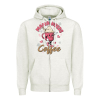 Oatmeal Heather mama needs coffee Zipper Hoodie - MaliasSmallBusiness