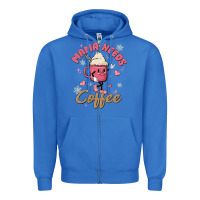 True Royal mama needs coffee Zipper Hoodie - MaliasSmallBusiness
