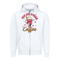 White mama needs coffee Zipper Hoodie - MaliasSmallBusiness