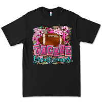Black tackle breast cancer Premium Tee - AdoDesignShop