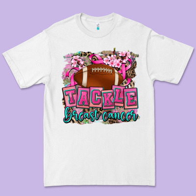 Tackle Breast Cancer Premium Tee Designed By Adodesignshop