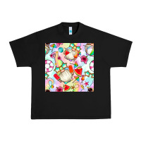 Black summer gnome seamless pattern Urban Heavy Tee - BundleAndBundleShop