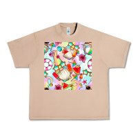 Burro summer gnome seamless pattern Urban Heavy Tee - BundleAndBundleShop
