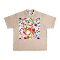 French Oak summer gnome seamless pattern Urban Heavy Tee - BundleAndBundleShop