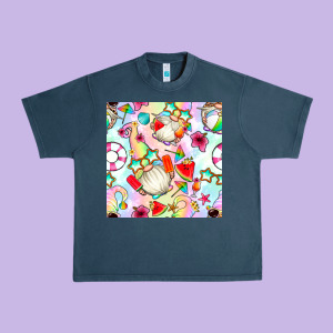 Summer Gnome Seamless Pattern Urban Heavy Tee Designed By Bundleandbundleshop