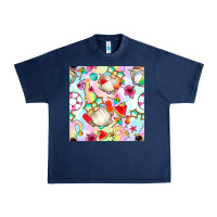 Navy summer gnome seamless pattern Urban Heavy Tee - BundleAndBundleShop