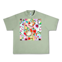 Oil Green summer gnome seamless pattern Urban Heavy Tee - BundleAndBundleShop
