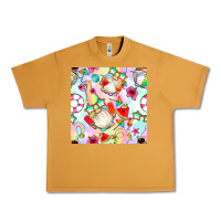 Peanut Butter summer gnome seamless pattern Urban Heavy Tee - BundleAndBundleShop