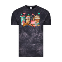 Cloud Black baking coffee cups Vintage Tee - Jasminsmagicworld