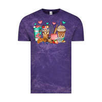 Cloud Purple baking coffee cups Vintage Tee - Jasminsmagicworld