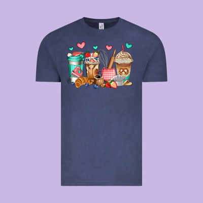 Baking Coffee Cups Vintage Tee Designed By Jasminsmagicworld