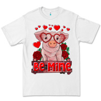 White be mine valentine's day baby pig Premium Tee - RanaPortraitStore