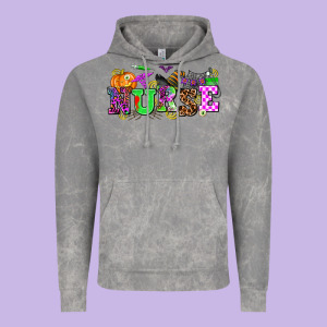 Halloween Nurse Vintage Hoodie Designed By Adodesignshop