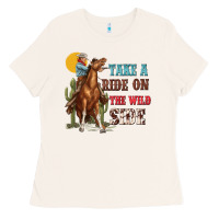 Bone take a ride on the wild side with rodeo Ladies Tee - texasbilliewilder