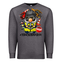 Charcoal Heather truck driver life gnome Premium Sweatshirt - BarkalooDesign