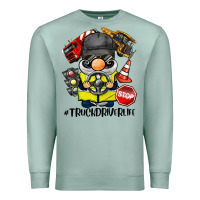 Seafoam truck driver life gnome Premium Sweatshirt - BarkalooDesign