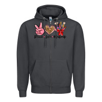 Smoke peace love makeup Zipper Hoodie - MaliasSmallBusiness